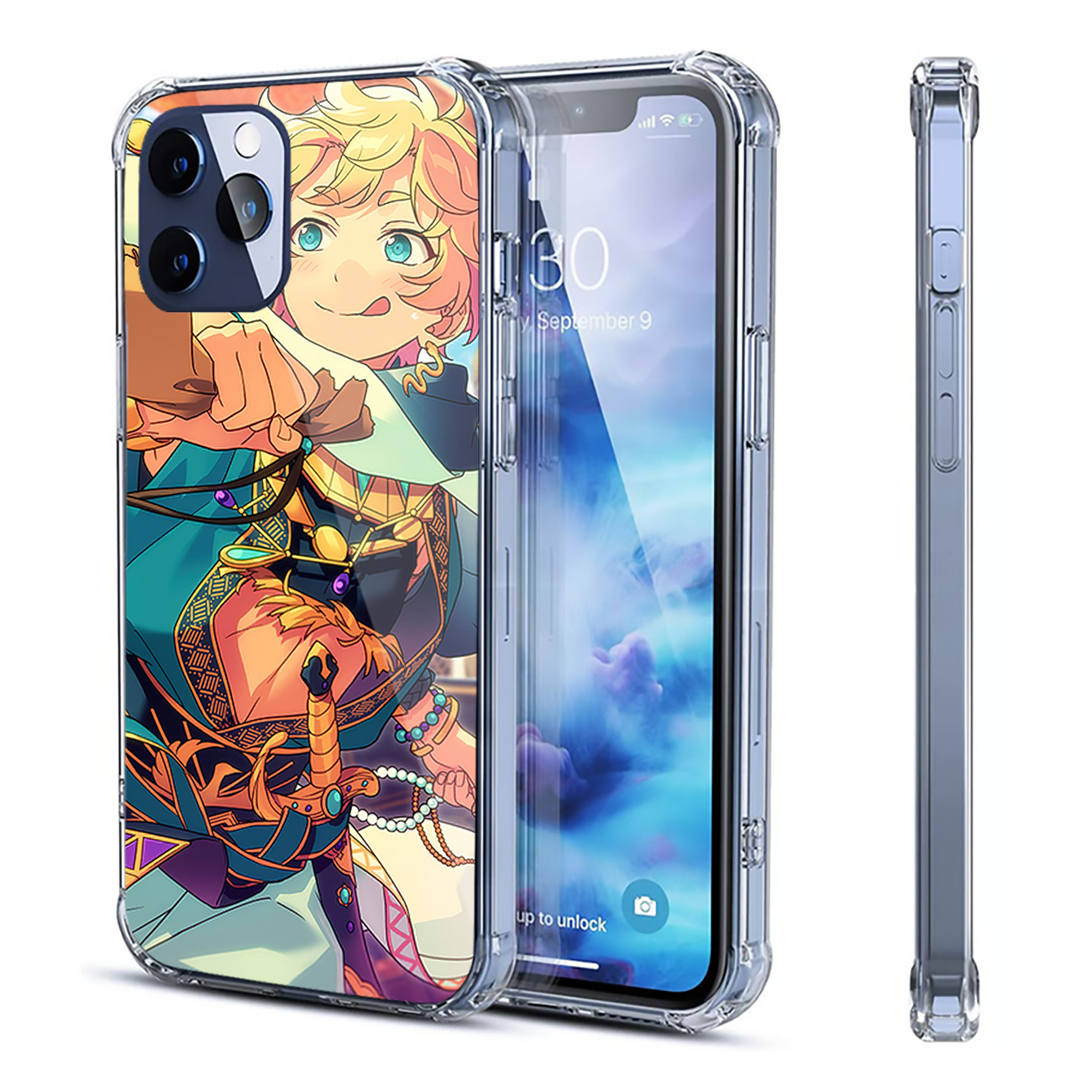 （画像用） あんさんぶるスターズ! Ensemble Stars 【iPhone 12シリーズ対応】透明スマホケース（クリアソフトケース）